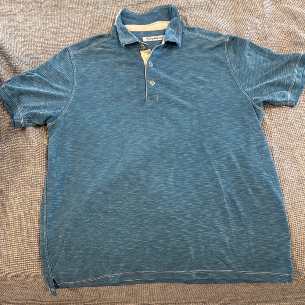 Tommy Bahama Blue Polo Shirt Relaxed Fit